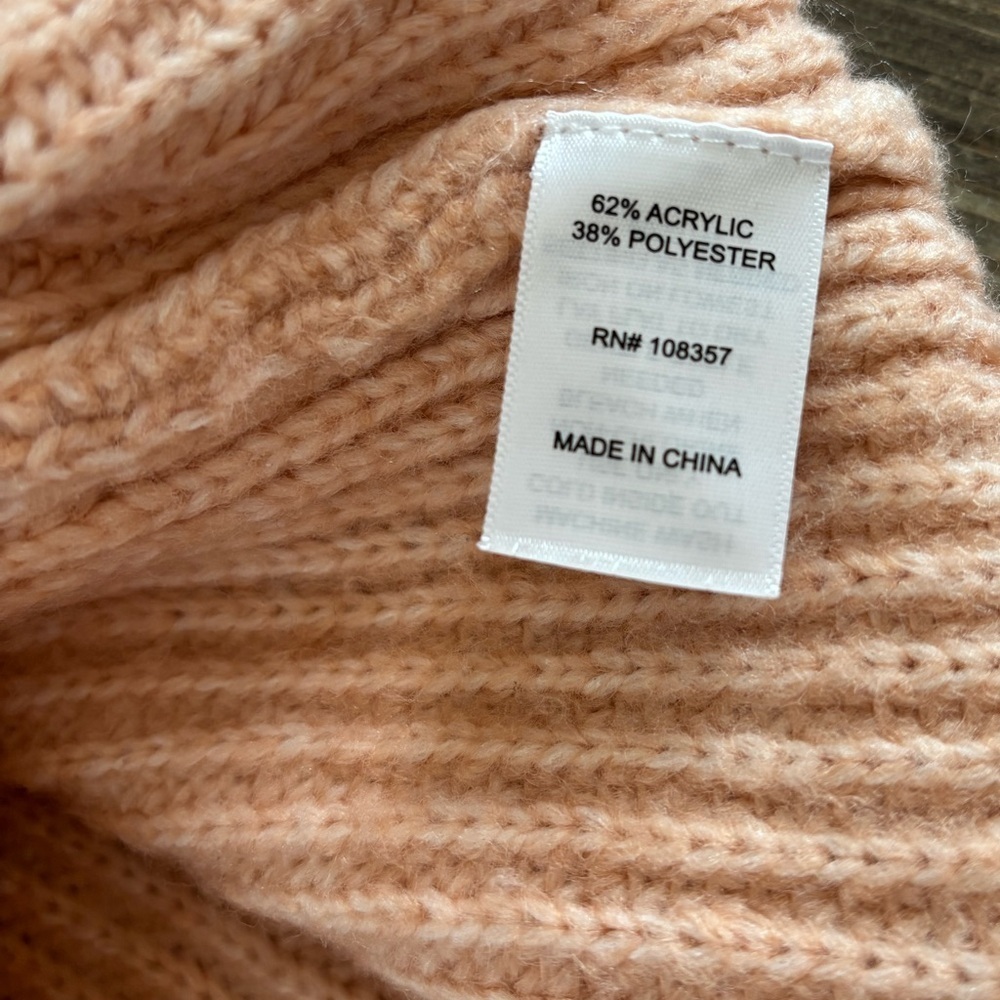 Worthington Pullover Knit Sweater Womens 3X Peach Soft Cozy - Picture 4 of 7